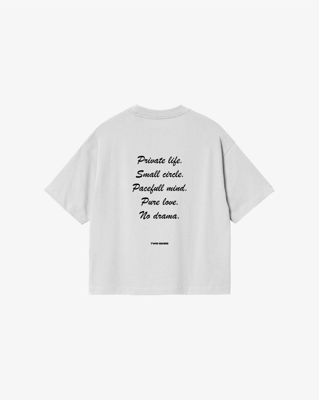 TWO SIDES MOOD WHITE TEE
