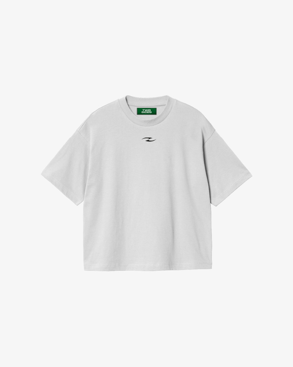 TWO SIDES FEEL IT WHT TEE