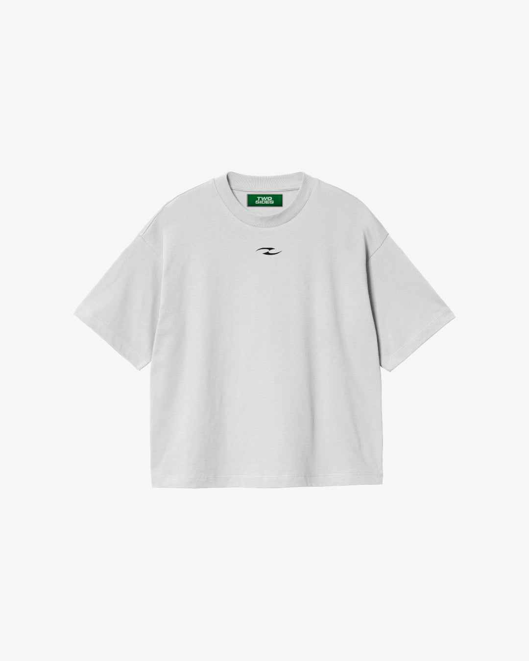TWO SIDES FEEL IT WHT TEE