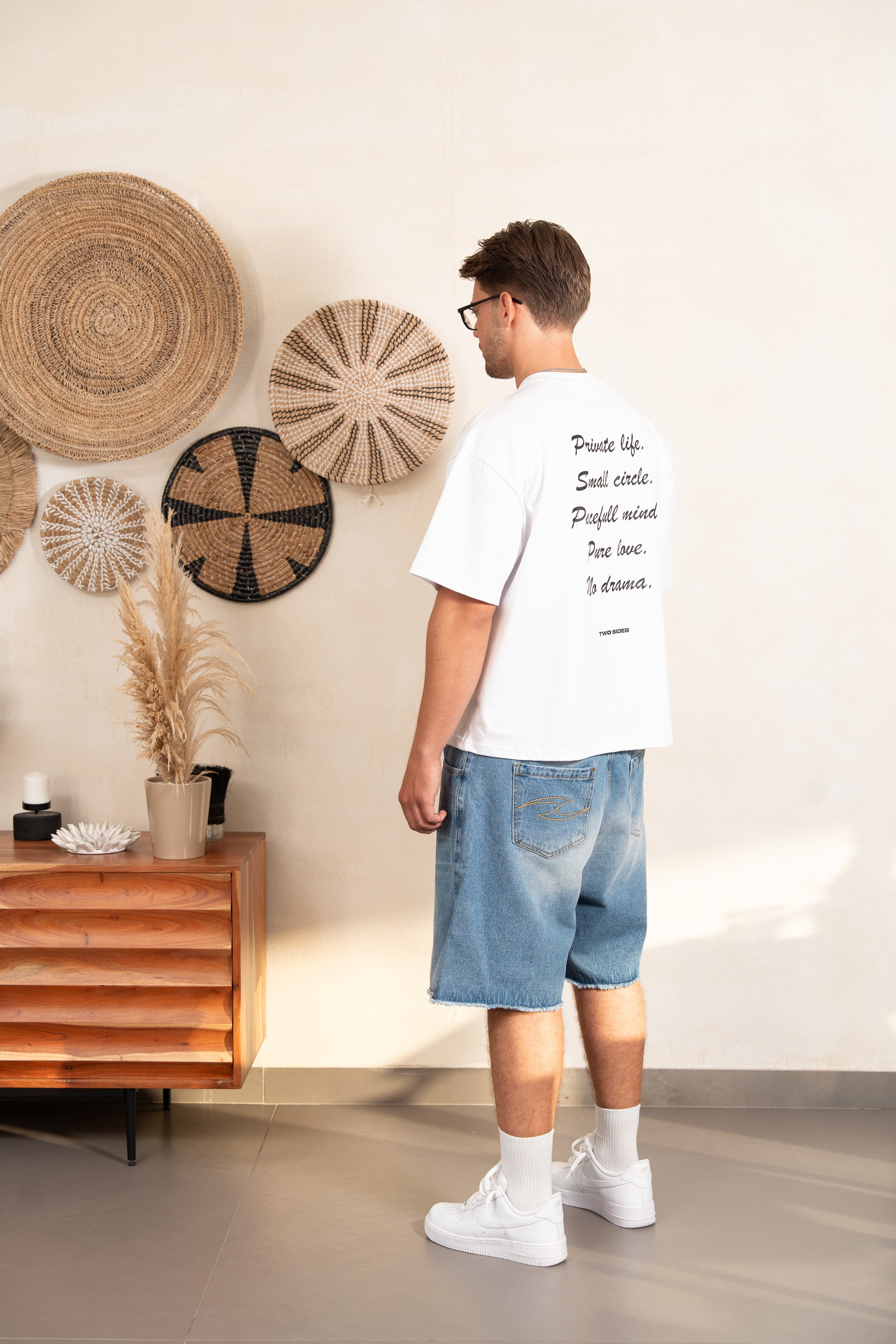 TWO SIDES MOOD WHITE TEE
