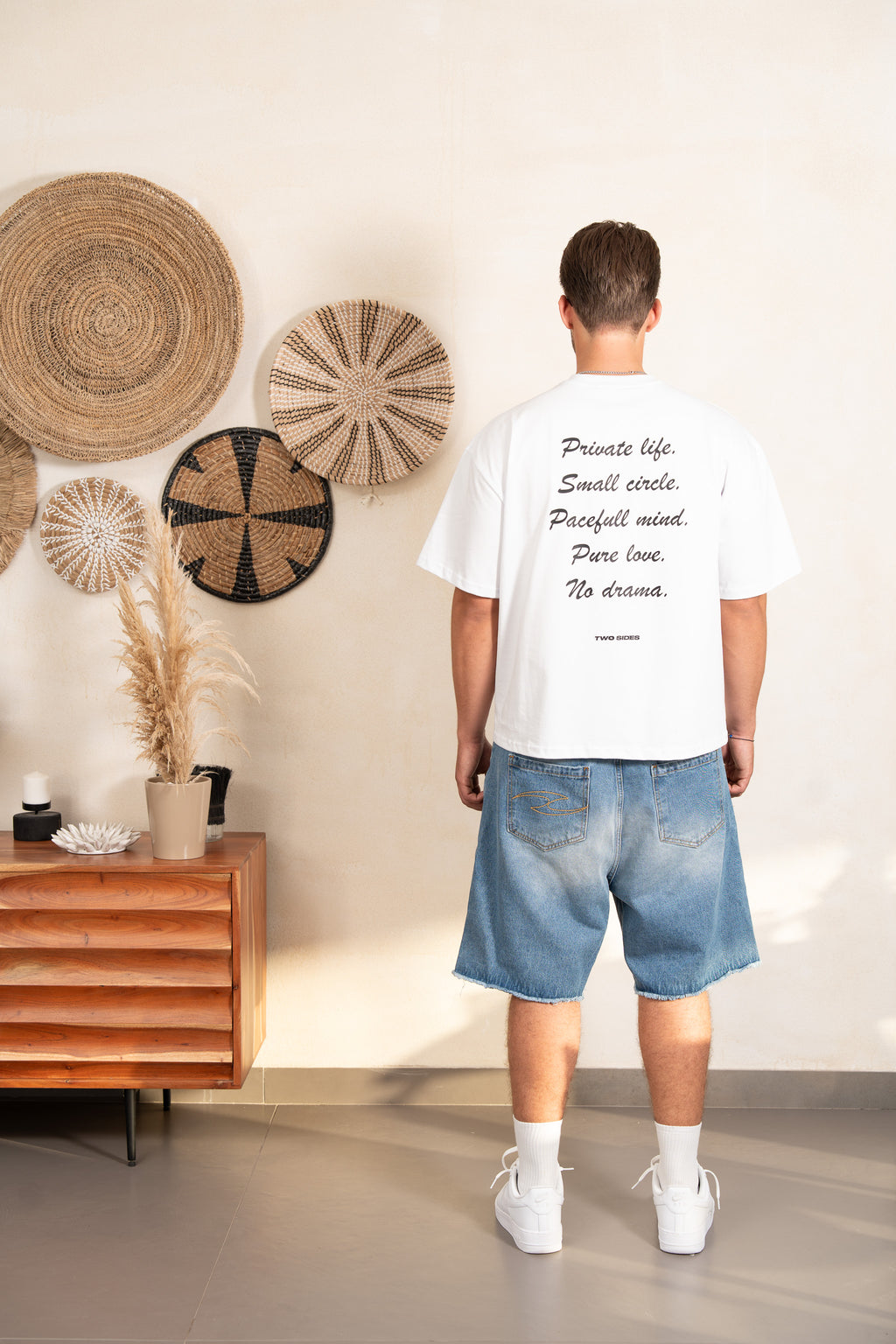 TWO SIDES MOOD WHITE TEE