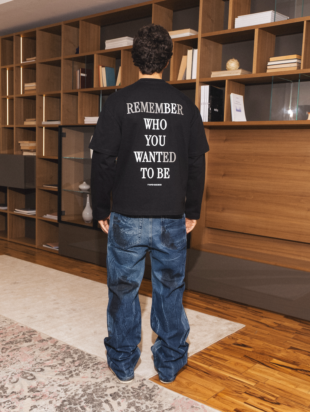 TWO SIDES REMEMBER DOUBLE LONGSLEEVE BLK