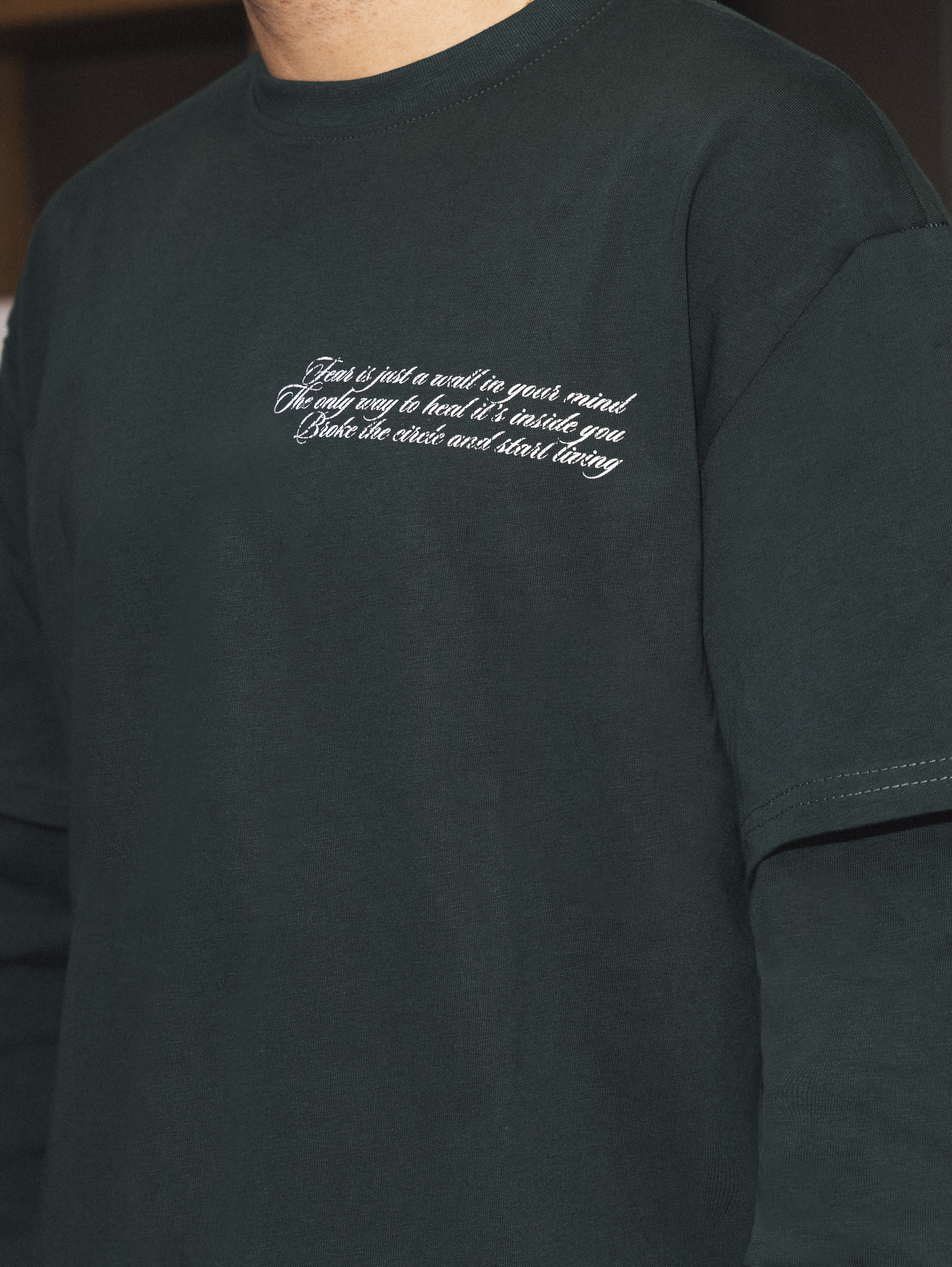 TWO SIDES ICON DOUBLE LONGSLEEVE TS GREEN