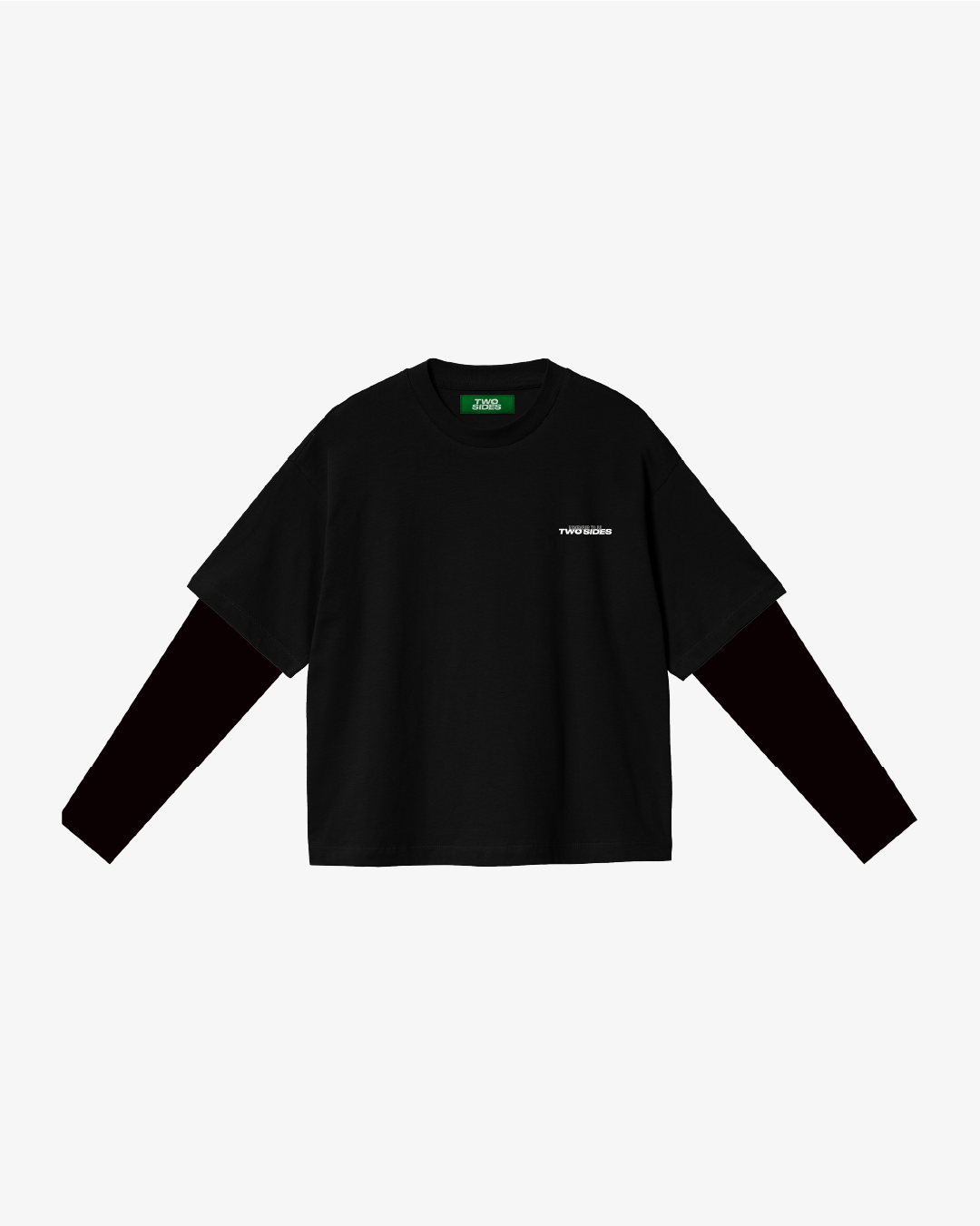 TWO SIDES REMEMBER DOUBLE LONGSLEEVE BLK