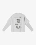 TWO SIDES REMEMBER DOUBLE LONGSLEEVE WHT