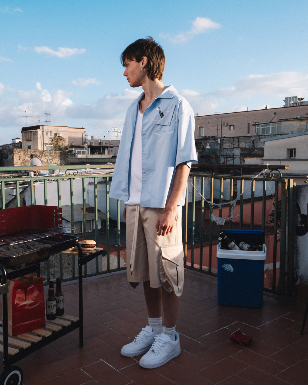 Side Cargo Jorts – Sand