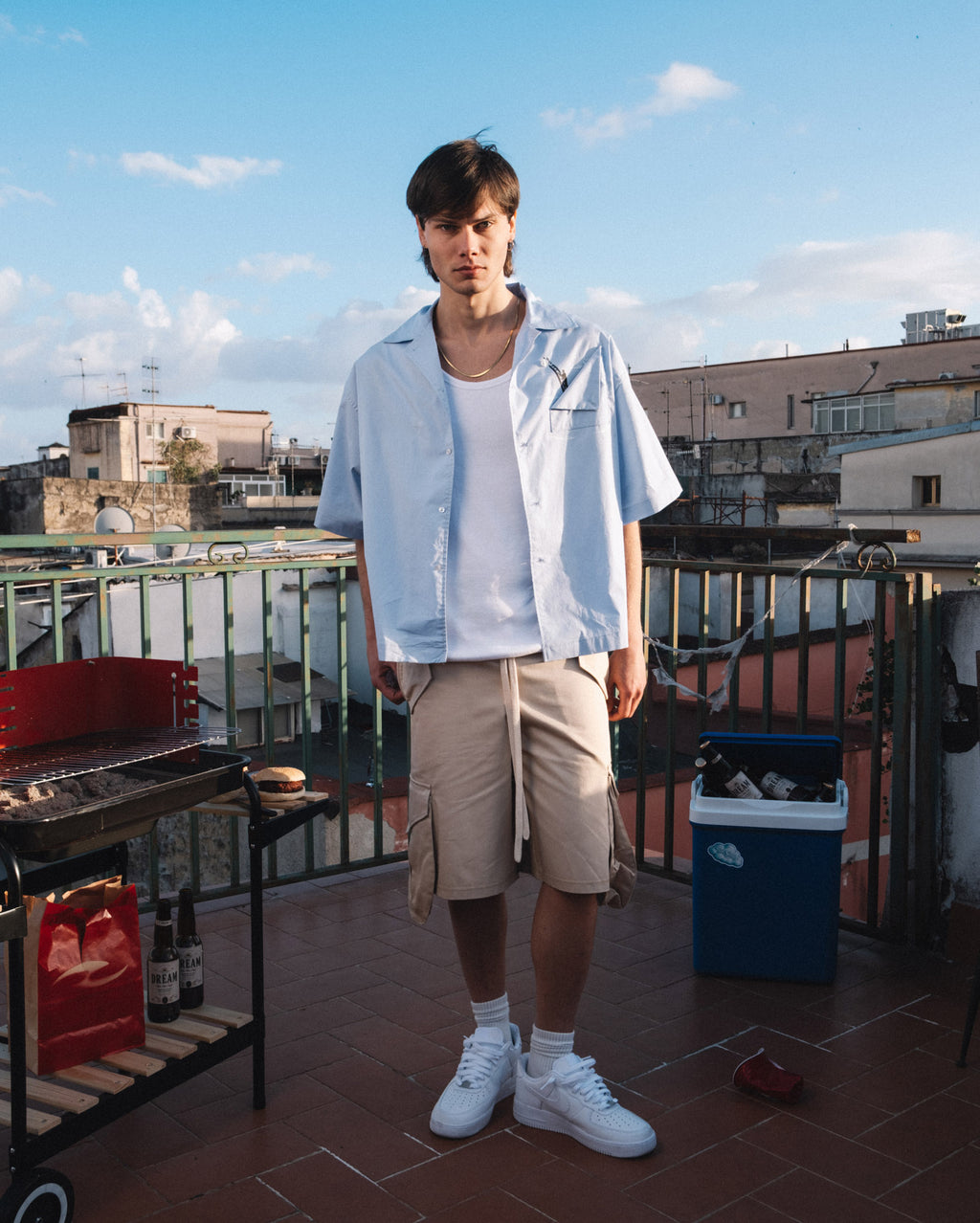 Side Cargo Jorts – Sand