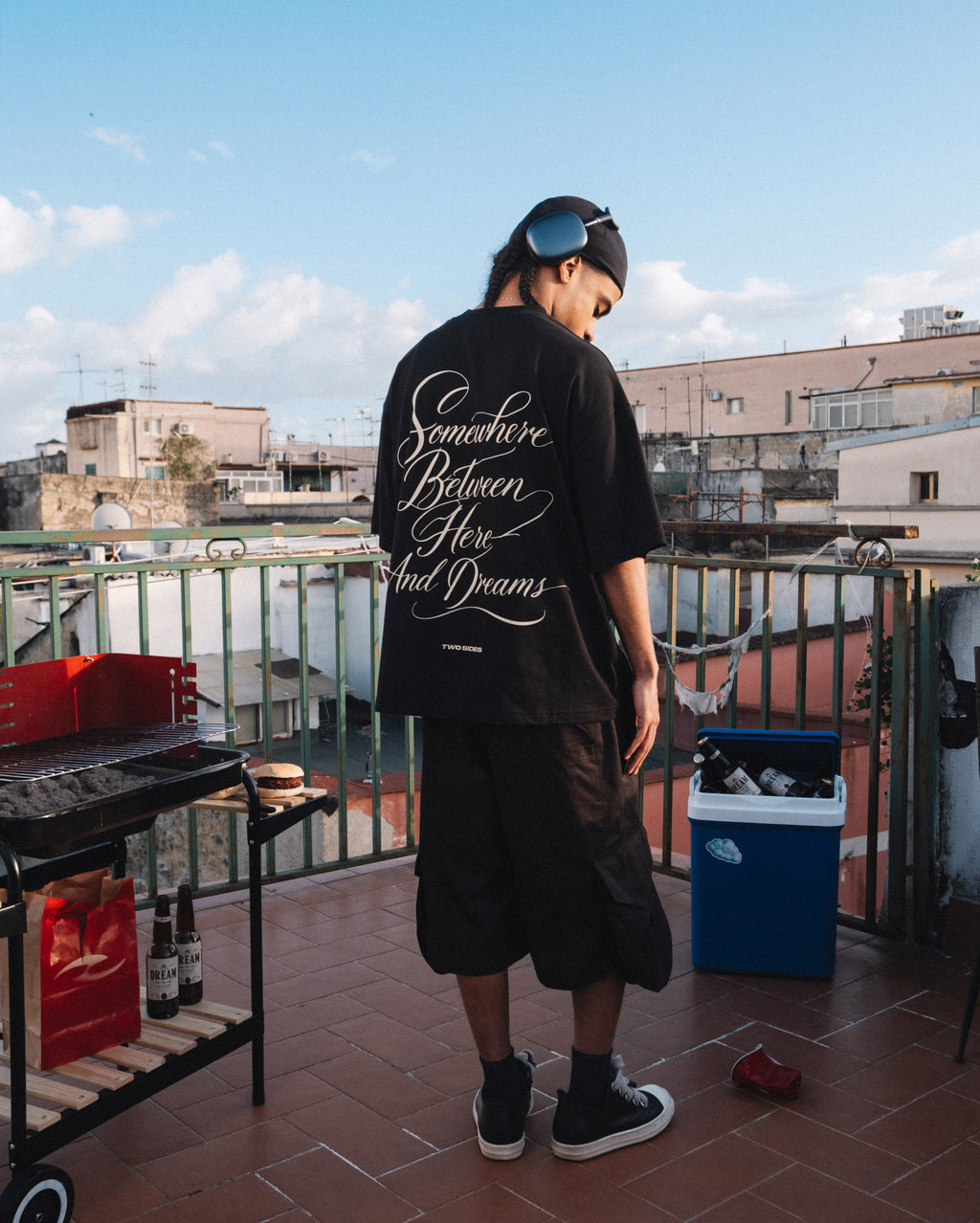 Dreams & Cloud Logo Tee – Black