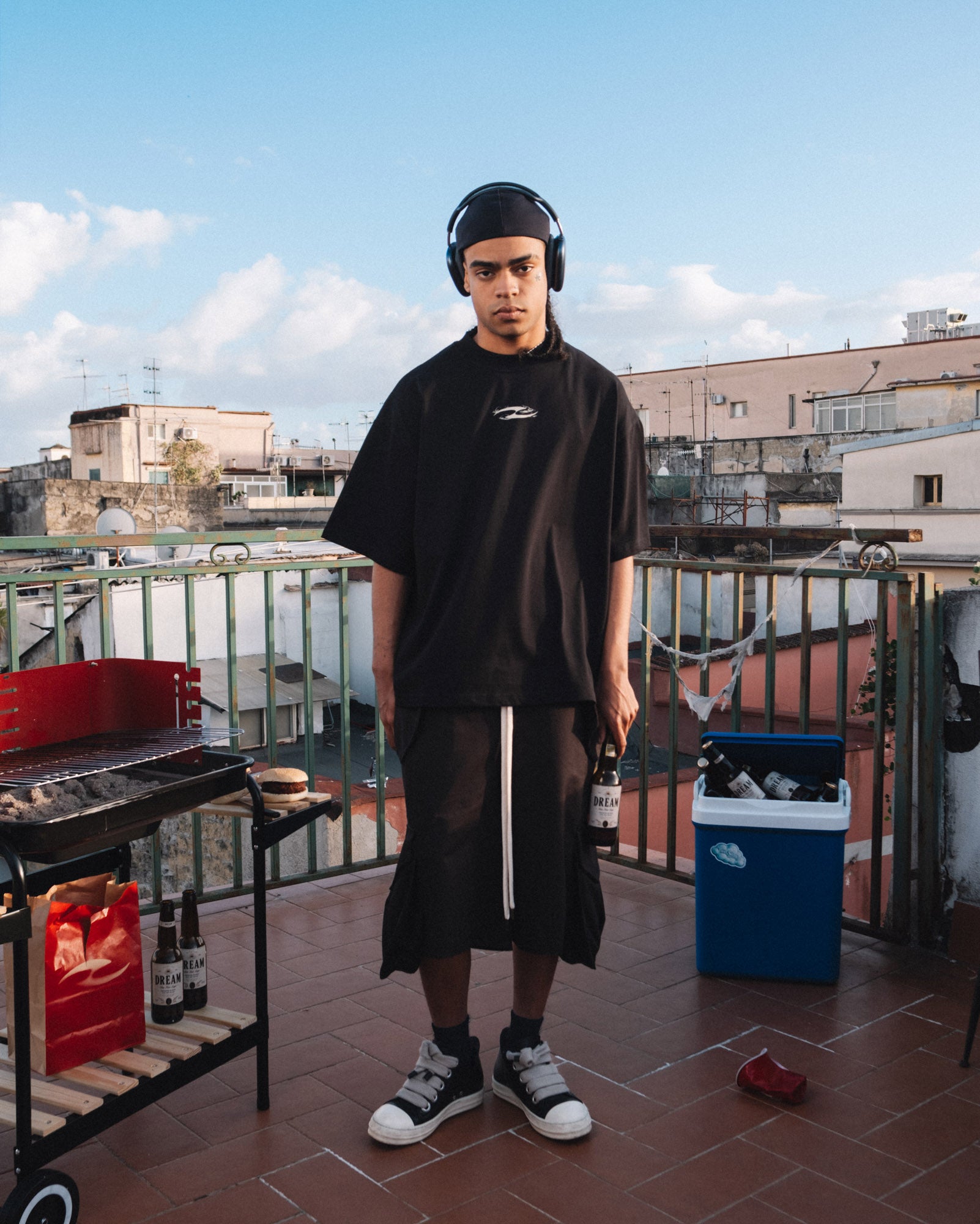 Dreams & Cloud Logo Tee – Black