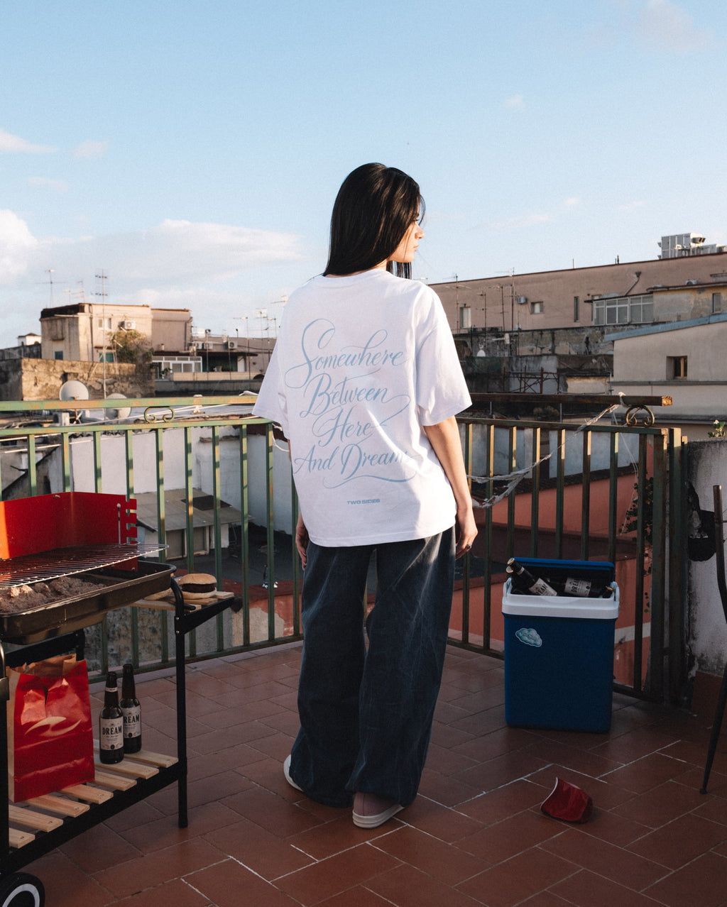 Dreams & Cloud Logo Tee – White