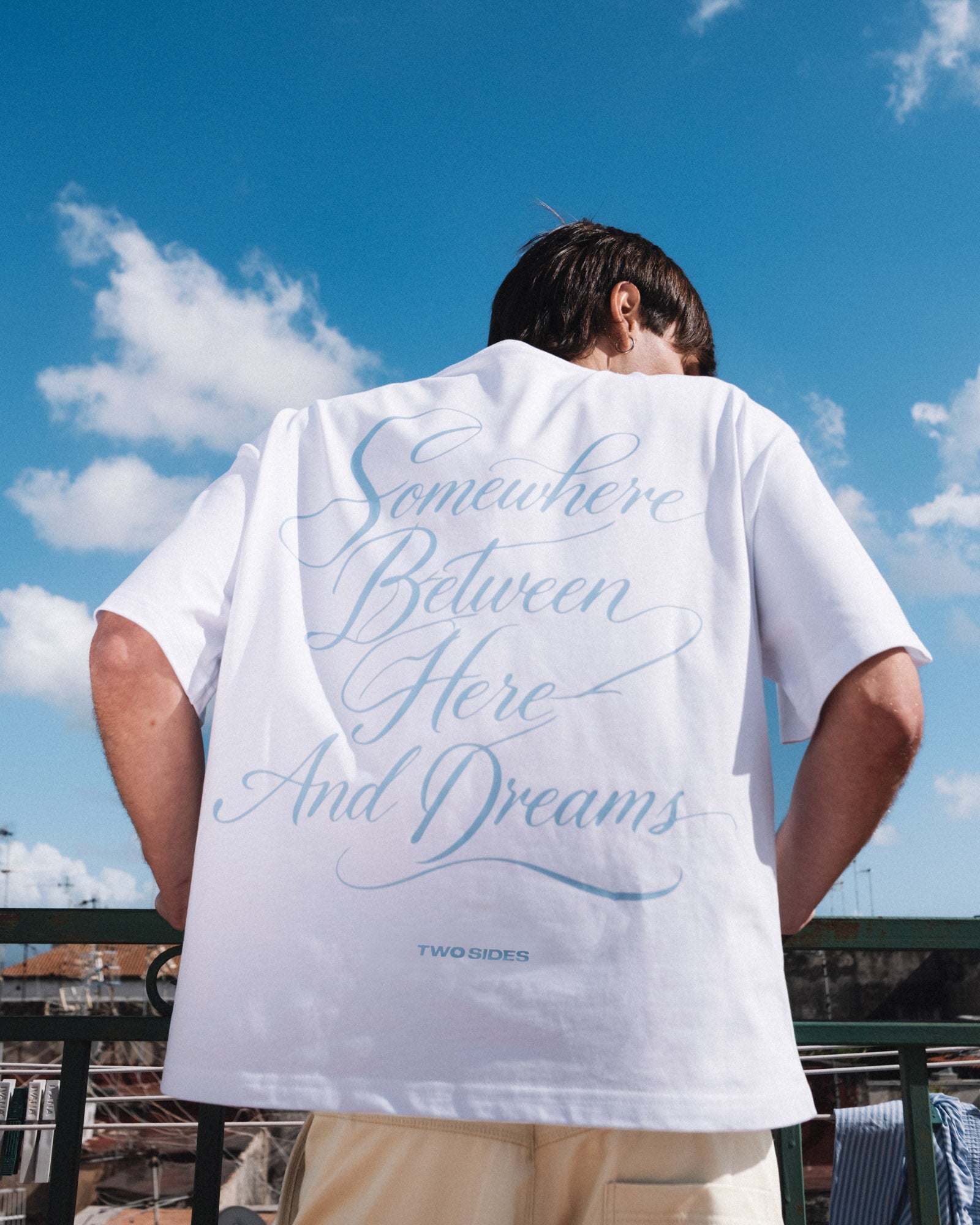 Dreams & Cloud Logo Tee – White