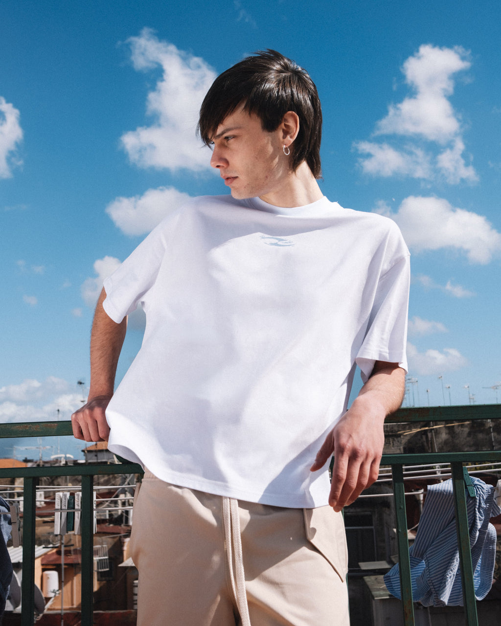Dreams & Cloud Logo Tee – White