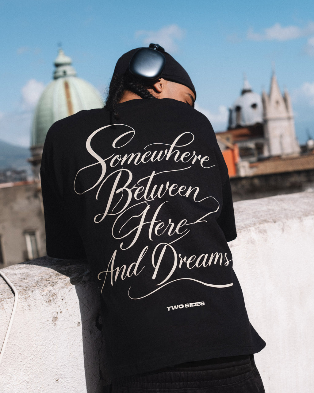 Dreams & Cloud Logo Tee – Black