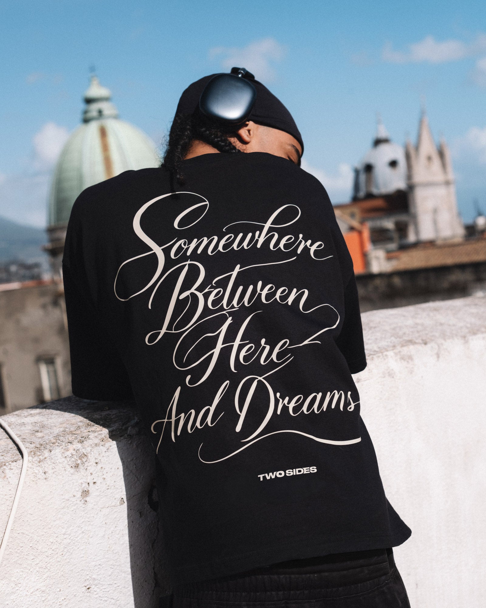 Dreams & Cloud Logo Tee – Black