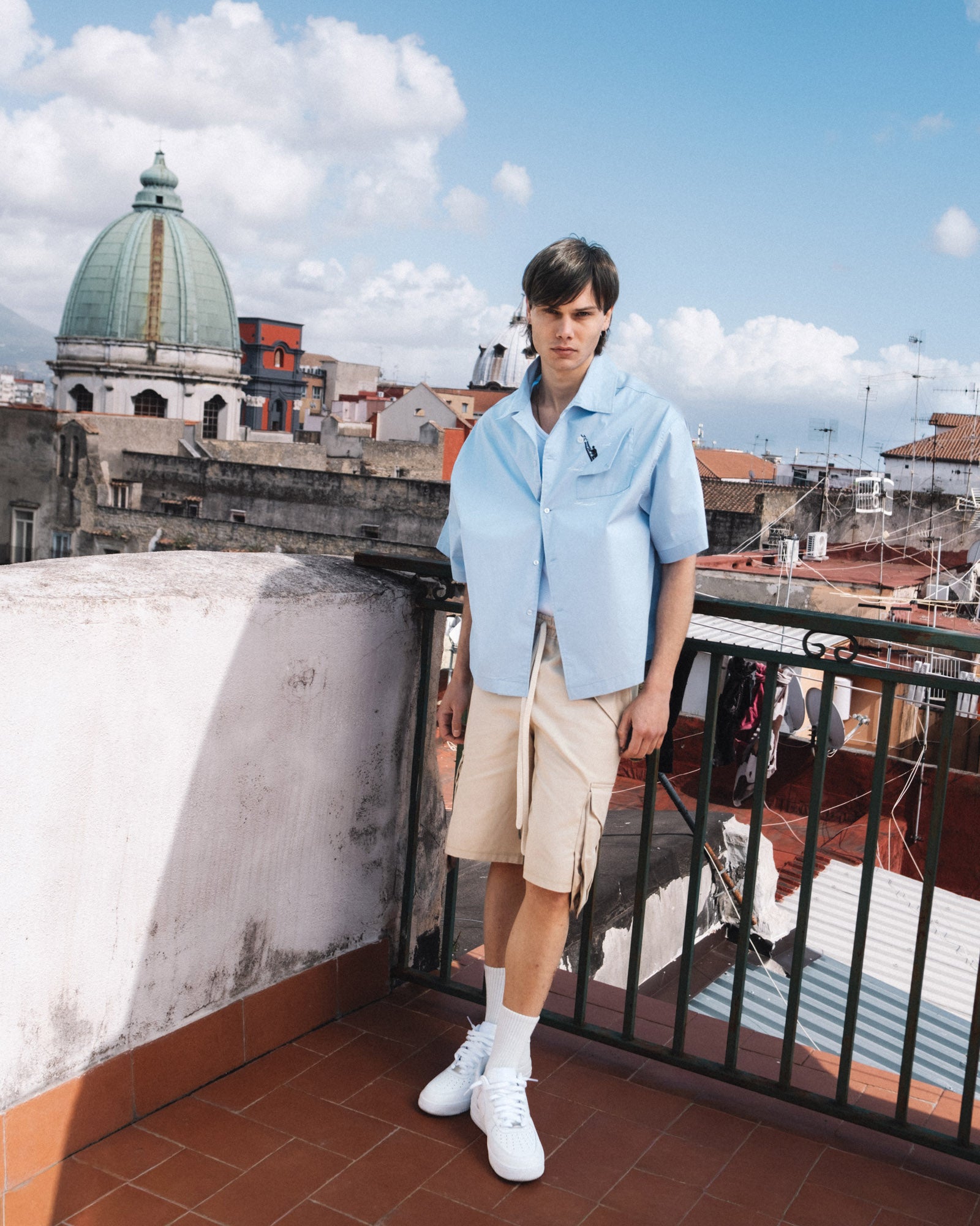 Side Cargo Jorts – Sand