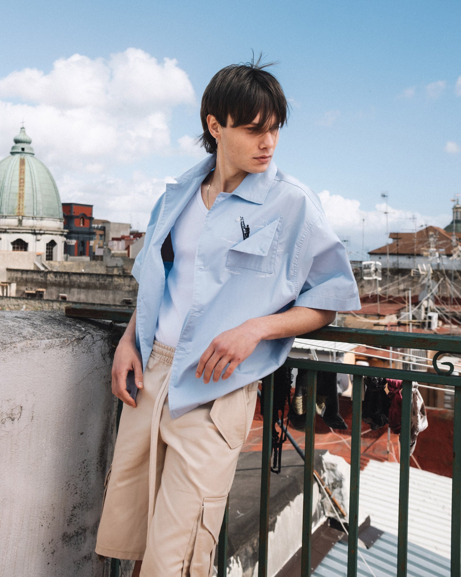 Side Cargo Jorts – Sand