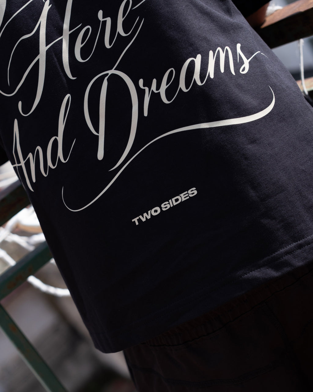 Dreams & Cloud Logo Tee – Black