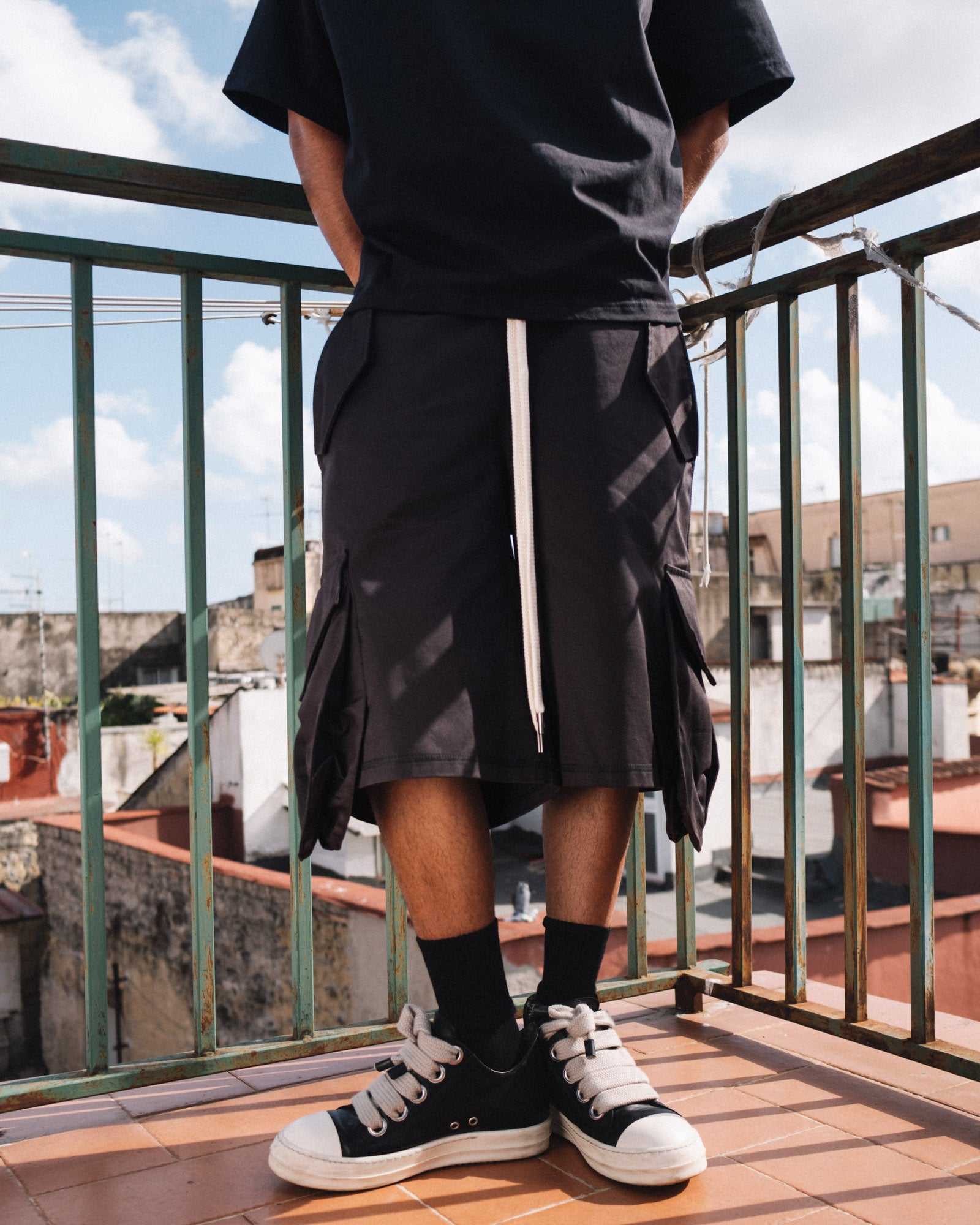 Side Cargo Jorts – Midnight