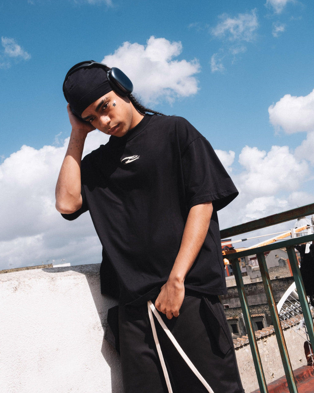 Dreams & Cloud Logo Tee – Black