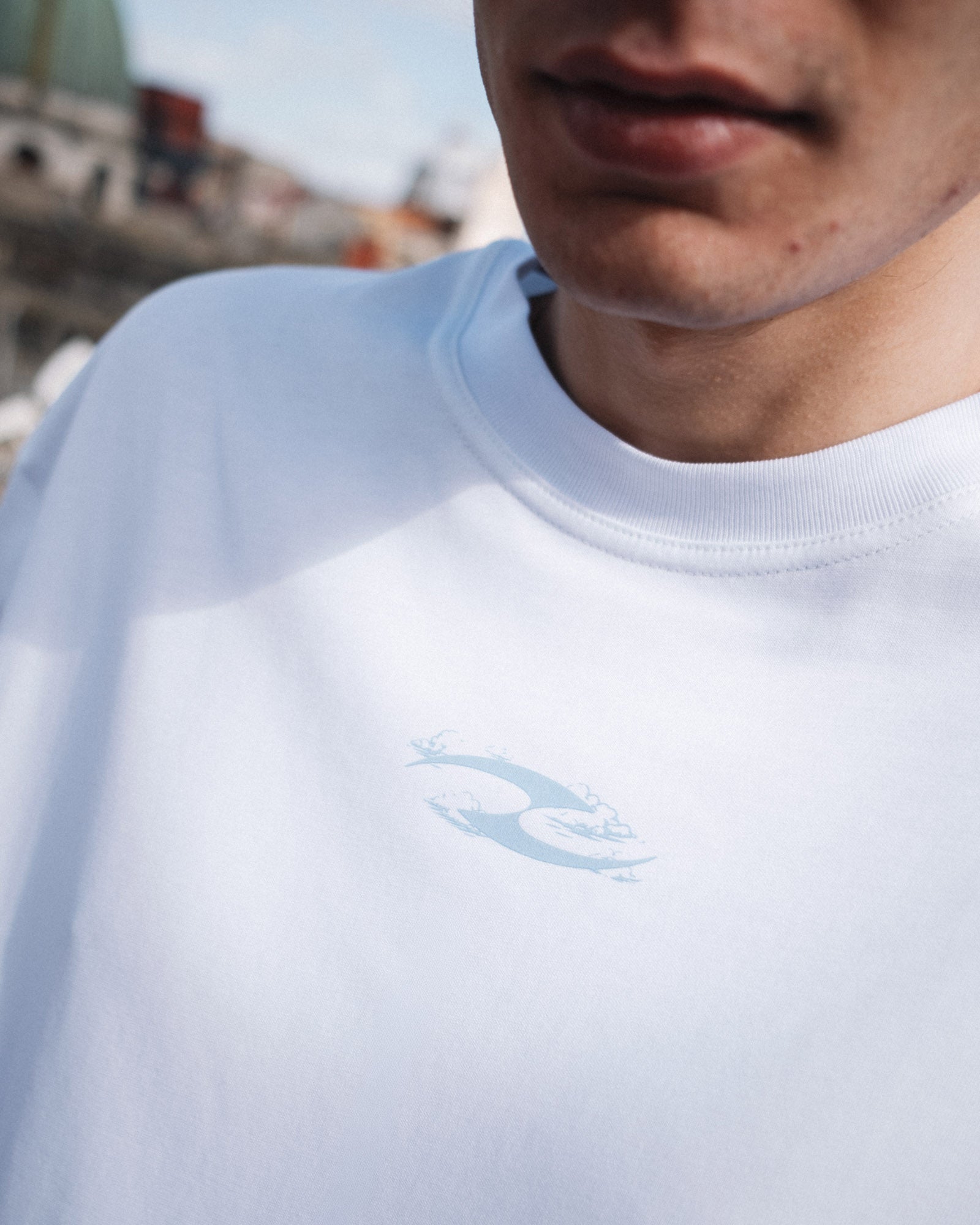 Dreams & Cloud Logo Tee – White