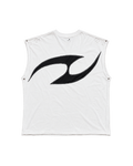 White Sleeveless Reworked Tee