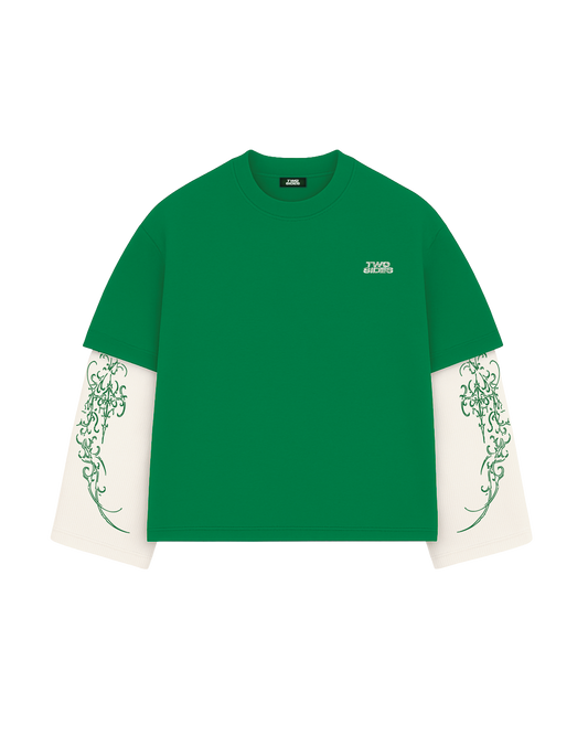 TWO SIDES ICON DUALITY LONGSLEEVE TS GREEN