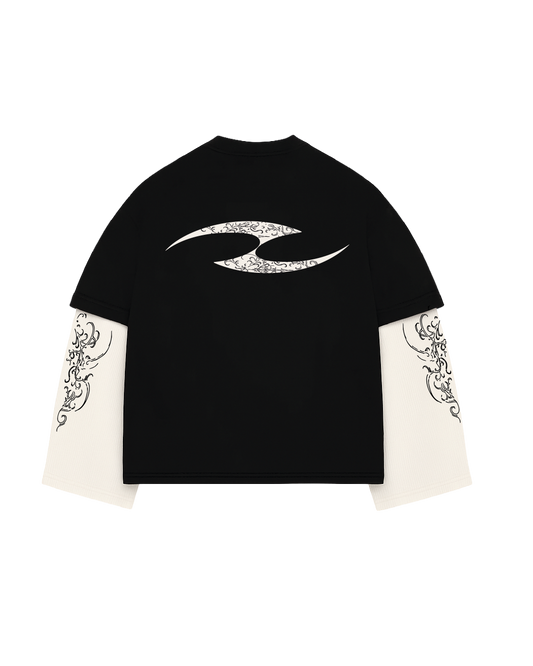 TWO SIDES ICON DUALITY LONGSLEEVE BLACK