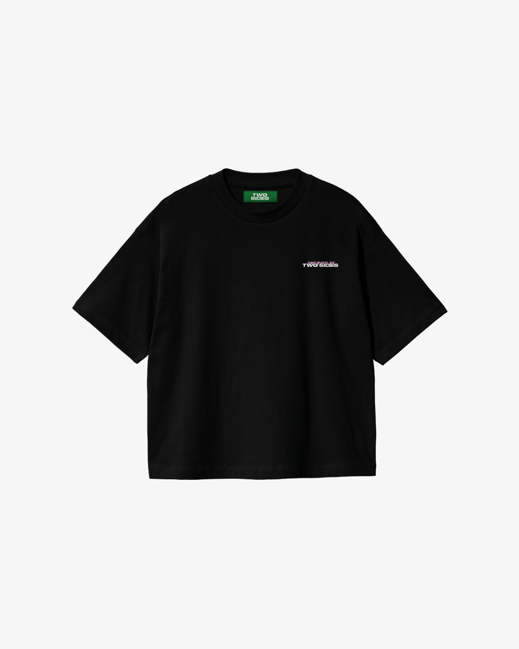 TWO SIDES BIG DREAM BLACK TEE