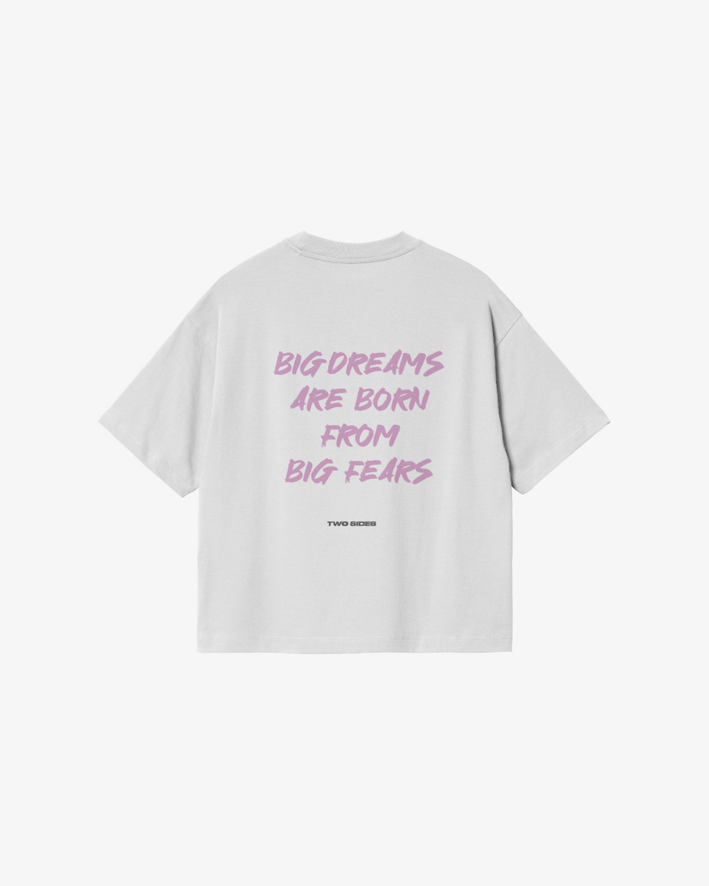 TWO SIDES BIG DREAM WHITE TEE