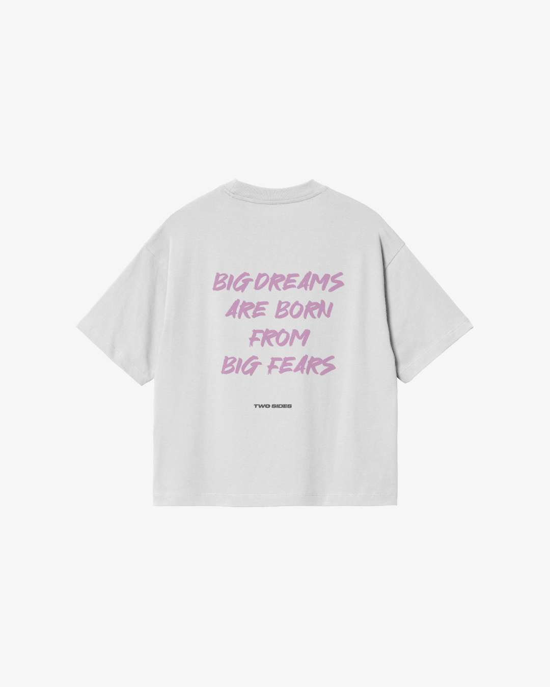 TWO SIDES BIG DREAM WHITE TEE