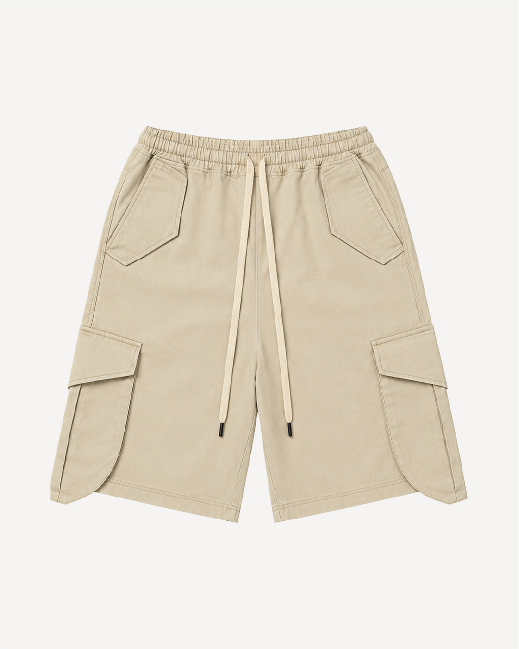 Side Cargo Jorts – Sand