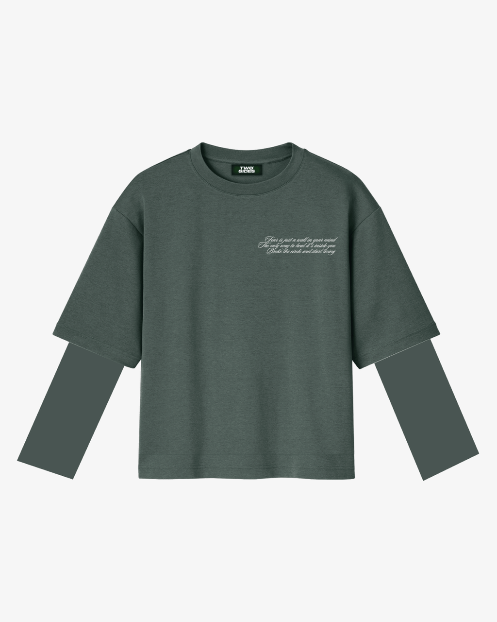 Double longsleeve V2 ts green - Two Sides