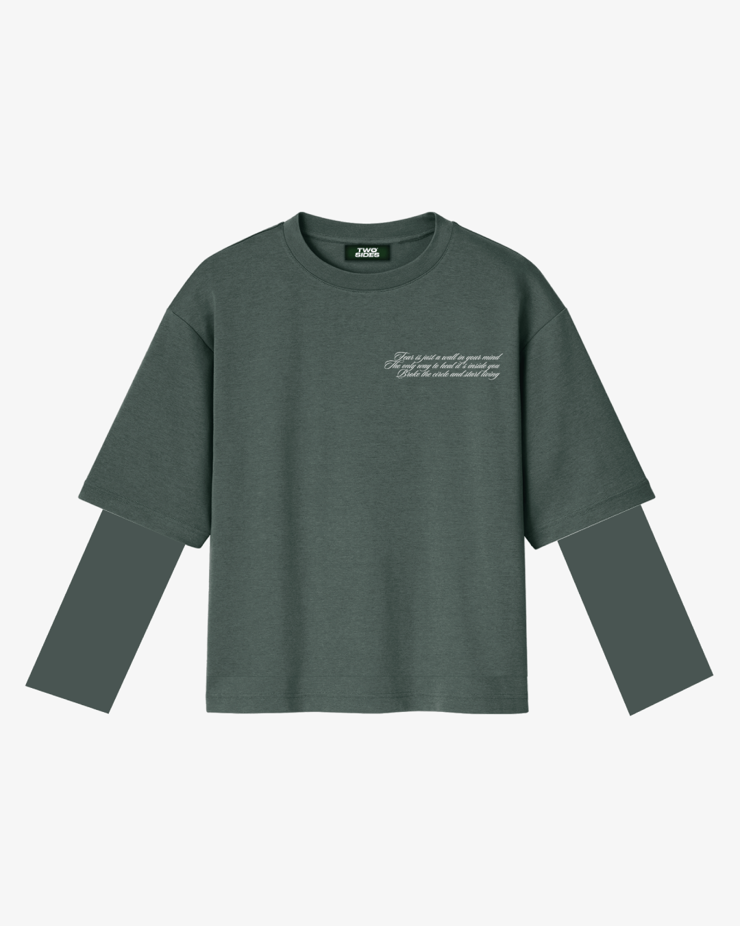 Double longsleeve V2 ts green - Two Sides