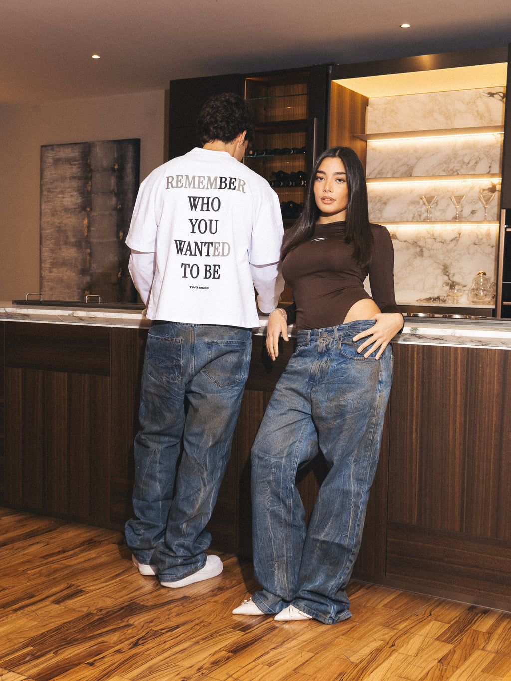 TWO SIDES REMEMBER DOUBLE LONGSLEEVE WHT