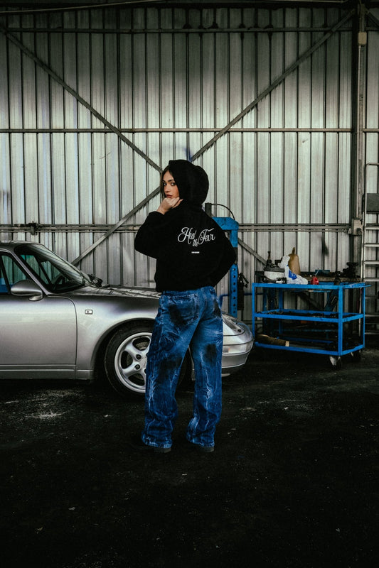HTF BLK SPRING HOODIE - Two Sides