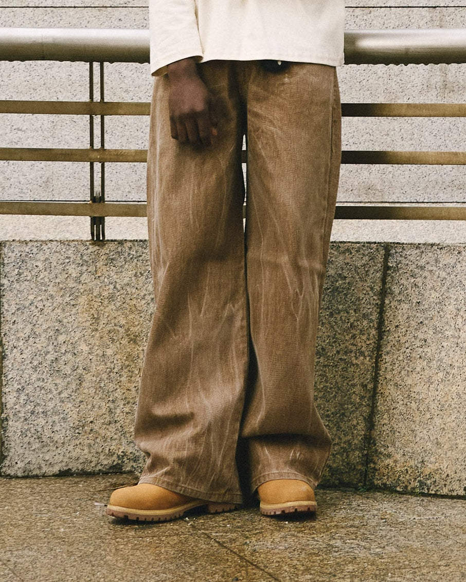 SAND DENIM PANTS