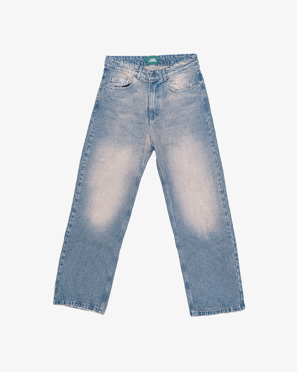 RUST WASH DENIM JEANS - Two Sides