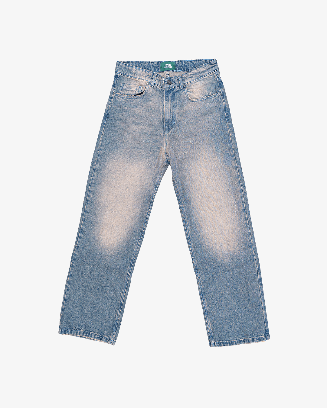RUST WASH DENIM JEANS - Two Sides