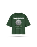 Two Sides broken bussola tee ts green - Two Sides
